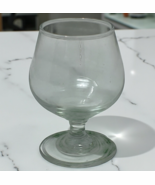 Vtg Miniature Snifter Glass 3.5&quot; Clear Barware Wine Brandy Cognac Glass - $7.99