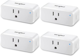 Amazon Smart Plug Bluetooth Mesh, Alexa Plug Smart Outlet Remote, 4 Pack. - £50.91 GBP