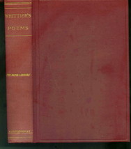 Whittier&#39;s Poems - John G. Whittier Hardcover 1904 collectible - $7.95