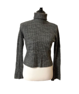 It&#39;s Our Time Turtleneck Sweater Sz L Ribbed Cropped Long Sleeves Comfor... - $21.78 CAD
