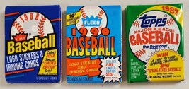 1988,1990 Fleer &amp; 1987 Topps Baseball Lot of 3 (Three) Sealed Unopened P... - £10.43 GBP