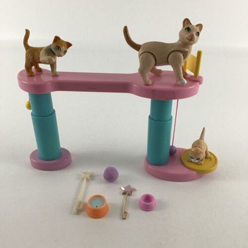 Barbie Playtime Pets Cat Play Set Magnetic Extra Kittens Lot Vintage 2002 Mattel - £37.67 GBP