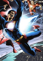 Matt Haley Signed Dc Art Print ~ Superman Vs Captain Marvel Shazam #2/20 Le - £31.15 GBP