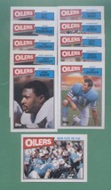 1987 Topps Houston Oilers Football Team Set - £3.93 GBP
