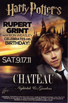 Rupert Grint Of Harry Potter  @ Chateau Nightclub Las Vegas Card - £3.16 GBP