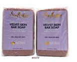 2x Shea Moisture Velvet Skin Bar Soap Purple Rice Water 8oz - £23.64 GBP