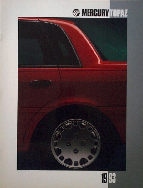 1993 Mercury TOPAZ brochure catalog US 93 GS Coupe HUGE - $7.00
