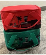 2 TRADER JOE&#39;S MINI TOTE BAG 1 RED + 1 GREEN INSULATED NEW Two Bags - $531.77 MXN