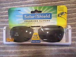 2 Piece Solar Shield Polarized Clip On Lenses 52 Rec A - £13.54 GBP