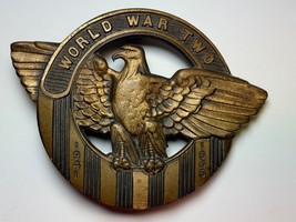 WWII, UNITED STATES, 1941 -1945, CAST BRONZE, MILITARY VETERAN, GRAVE MA... - $551.25 MXN