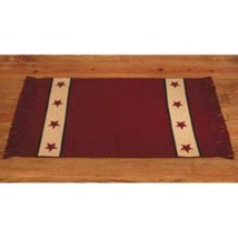 Country Cranberry  Star Rug - SALE - $38.00