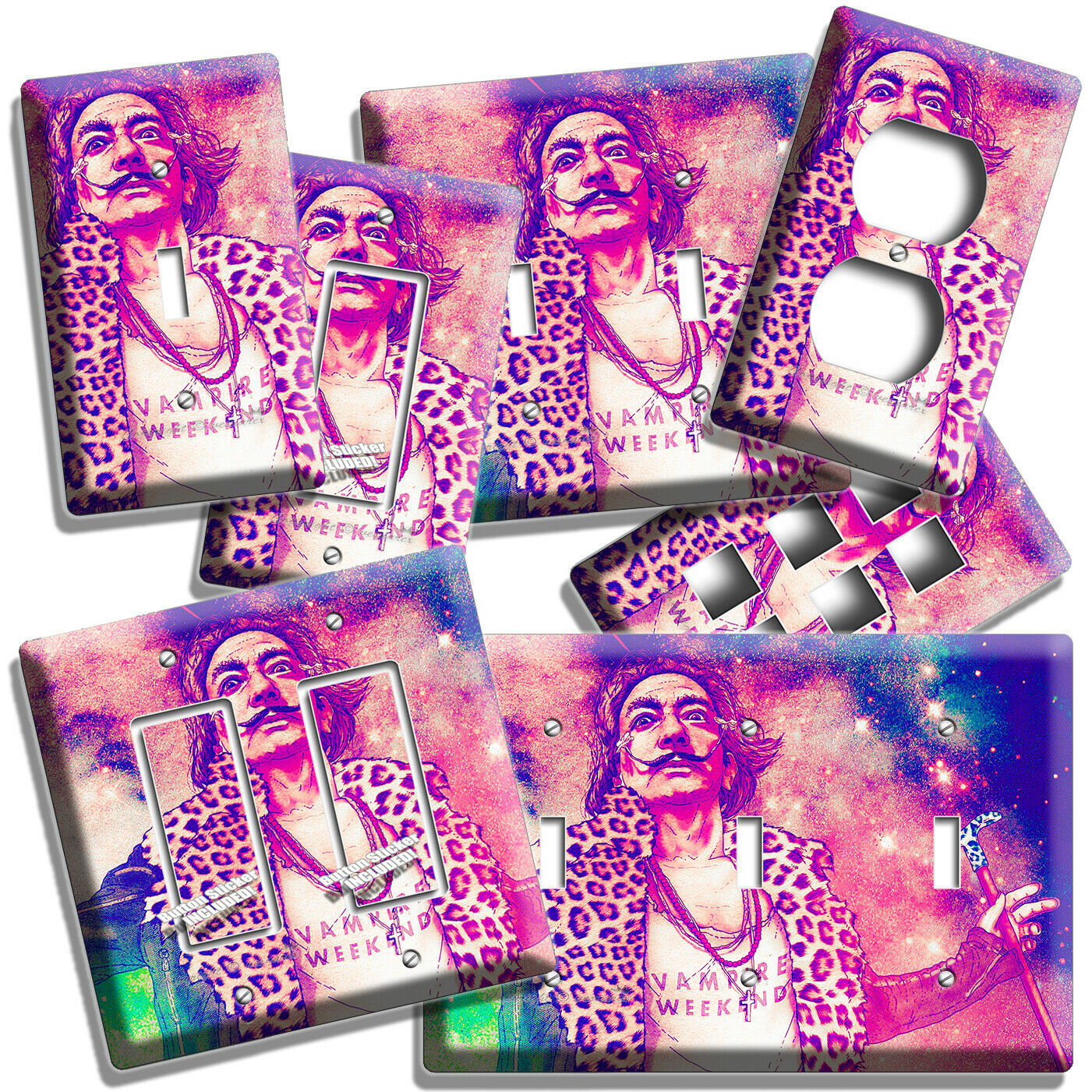 SALVADOR DALI COOL PUNK LIGHT SWITCH OUTLET WALL PLATE COVER ART STUDIO HD DECOR