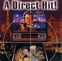 Dirty Harry Clint Eastwood Pinball FLYER Original Promo Artwork Vintage 1995 - £15.56 GBP