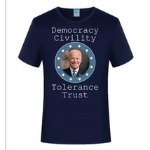  Graphic T-Shirt   Joe Biden - Democracy Civility Tolerance Trust - 2XL - $18.70