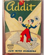 Addit Fun With Numbers Game 1945 *Pre-Owned/Not Complete w/Wear* d2 - $47.64 CAD
