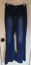 Womens 1 24 KanCan Distressed Dark Blue Flared Bellbottom Denim Jeans KC... - $8.91