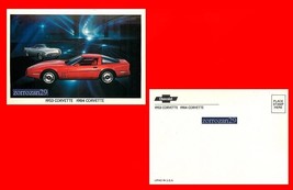 1984 Chevrolet Corvette Coupe Factory Color Post Card - Postcard - Usa - Mint !! - £5.86 GBP