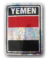 K&#39;s Novelties Wholesale Lot 12 Yemen Country Flag Reflective Decal Bumpe... - $12.88