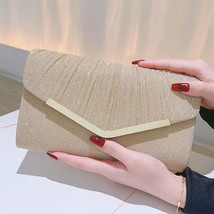 Europe and America Fashion Pleated Envelope bag Celebrity Versatile Tempeent Eve - £80.54 GBP