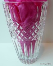 Clear Cut Glass Vase 7&quot; - £8.11 GBP
