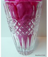 Clear Cut Glass Vase 7&quot; - £8.13 GBP