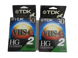 Lot of 4 Sealed Tapes TDK VHS-C HG Ultimate TC-30HGL2 Blank Camcorder Tape Japan - £9.37 GBP