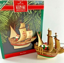 Hallmark Keepsake Santa Maria Ship Christopher Columbus 1992 Christmas Ornament - $14.84