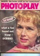 Photoplay-Debbie Reynolds-Ingrid Bergman-Inger Stevens-April-1959 - £42.72 GBP