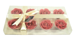 Sensuality Collection: Hand Crafted Flower Candles 8 Pack Weddings Parties New - £4.50 GBP