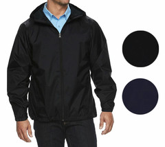 Men&#39;s Water Resistant Zip Up Hooded Lightweight Windbreaker Jacket - $28.06+