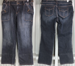 Womens Simply VERA WANG Blue Jean Pants Denim Jeans Size 6 Straight - £12.36 GBP