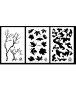 3Pack! Spray Paint Camouflage Stencils 14&quot;  Gnarly Branch - Leafy Maple ... - $261.68 MXN