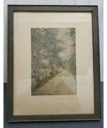 WALLACE NUTTING Hand Colored Landscape Photograph Signed 1920s AN ALSTEA... - £114.26 GBP