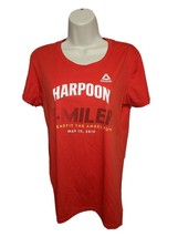 2019 Reebok Harpoon 5 Miler Run Womens Large Red Jersey - £16.47 GBP