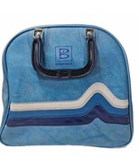 Brunswick Bowling Ball Bag Blue Tricolor w Shoe Rack Diaper Bag  Vtg - £27.35 GBP