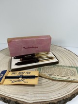 VTG Tuckersharpe Fountain &amp; Ball Point Pen Pencil Boxed Set USED ** READ** - $24.31