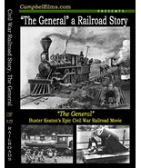 Buster Keaton's Greatest Film-"The General" Civil War Railroad Story Steam Train - £13.95 GBP
