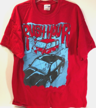 RUSH HOUR Red Van Car Road Rage Texting Unisex Adult Parody Humor T-Shirt XL - £7.77 GBP