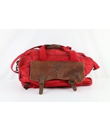 Vintage 90s Thrashed Marlboro Country Store Spell Out Leather Trim Duffe... - $697.85 MXN