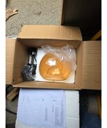 LWYTJO 60W 1-Light Black &amp; Orange  Pendant Light w/ Glass Shade - $34.65