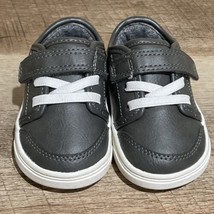 Toddler Shoes Size 4M Simple Joys By Carter’s Jesse Gray &amp; White Easy Sl... - £7.76 GBP