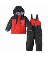 ZeroXposur Winter Coat &amp; Snow Bibs Boy&#39;s Red 12 months Snowsuit Set New - £27.14 GBP