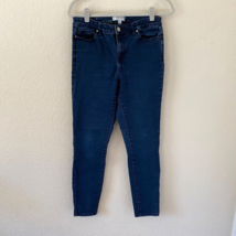 Ellen Tracy Refined Mid Rise Skinny Jeans Women&#39;s 8 Dark Wash Denim Wais... - $24.74
