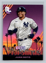 Juan Soto #GV-14 2024 Topps Big League New York Yankees Good Vibrations - £1.77 GBP