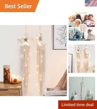 Magical 2-Pack Macrame Dream Catchers with Lights for Peaceful Sleep - $39.00
