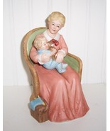 Homco/ Home Interiors Mother&#39;s Love Figurine w/Baby - £15.63 GBP