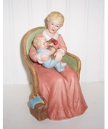 Homco/ Home Interiors Mother&#39;s Love Figurine w/Baby - £15.97 GBP