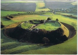 Postcard Old Sarum Aerial View Of Inner Bailey Wiltshire UK - £2.83 GBP
