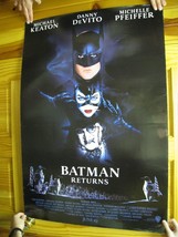 Batman Returns Movie Poster Michael Keaton Michelle Pfeiffer Danny DeVito - £210.87 GBP