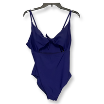Charmo Womens One Piece Swimsuit Blue Cut Out Scoop Neck UPF 50+ L New - £13.84 GBP